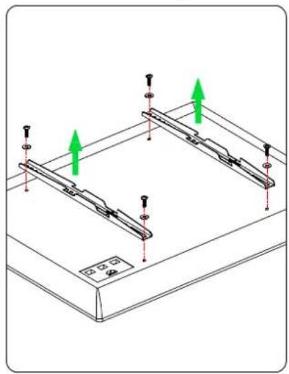 Mounting Dream MD5420 - III Remove the TV brackets from your TV - 1
