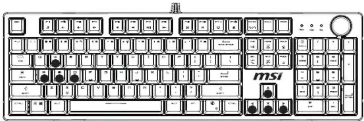 MSI FORGE GK320 - Cinq groupes d'effets de rétroéclairage intégrés pensés pour le jeu - 1
