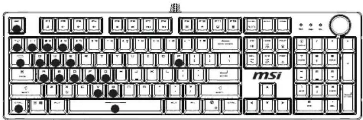 MSI FORGE GK320 - skupin integrovanych hernich světelnych efektü - 3