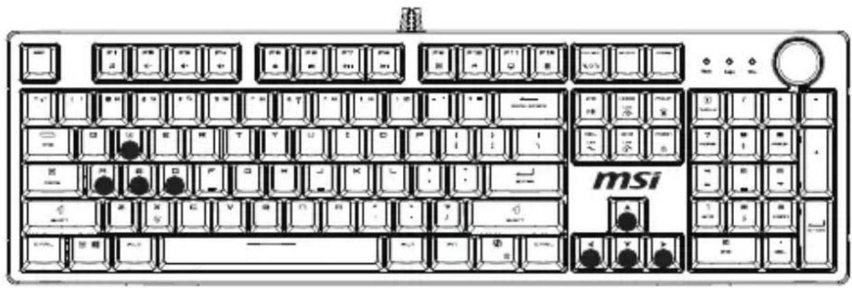 MSI FORGE GK320 - modelos de efeitos de illuminação integrados para jogos - 1