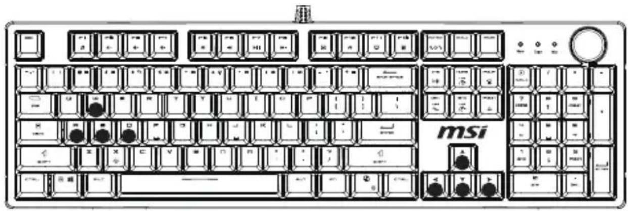 MSI FORGE GK320 - grupos de efectos de iluminación de juego incorporados - 1