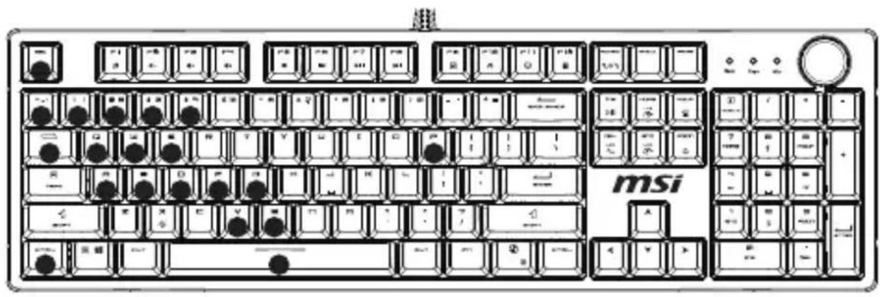 MSI FORGE GK320 - 五組內建遊戲燈效 - 3