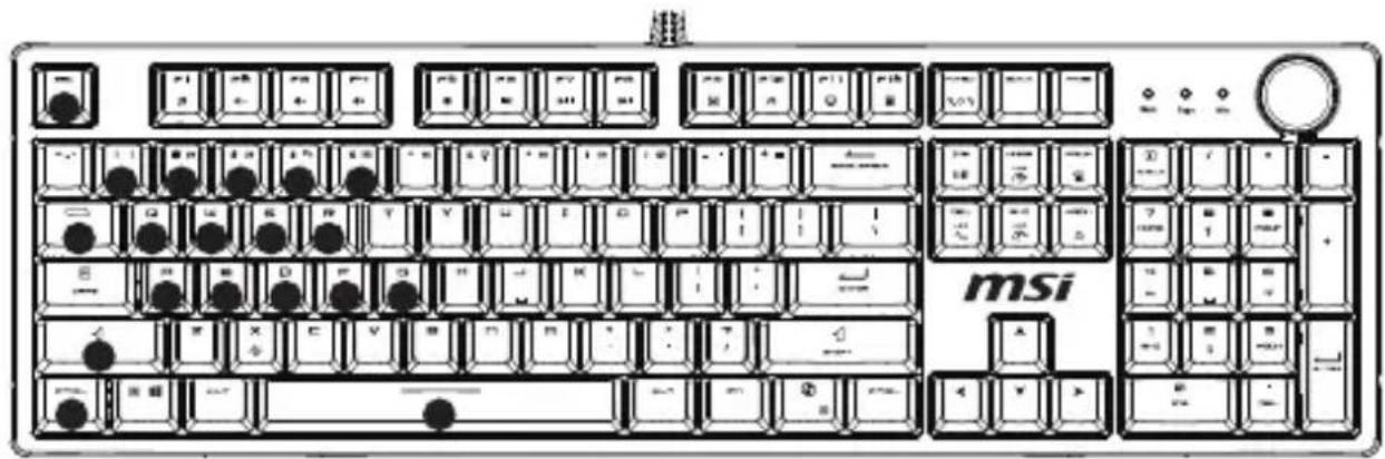 MSI FORGE GK320 - grup wbudowanych efektów podstawienia dla gier - 2