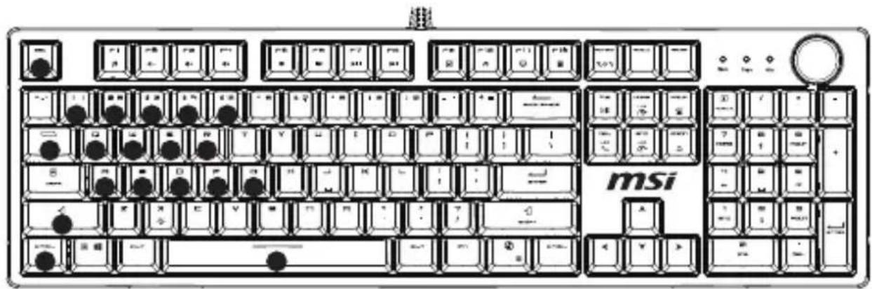 MSI FORGE GK320 - skupin integrovanych hernich světelnych efektü - 2
