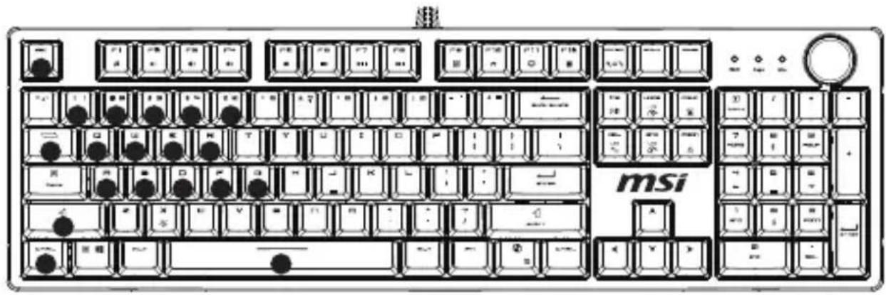 MSI FORGE GK320 - rpynn BcTpoeHHbIX nrgoBbIX CBeTOBbIX 3ΦΦeKTOB - 2