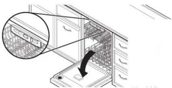 KITCHENAID KDFS424SBE - Verifique la nivelación de lado a lado y regule las patas si es necesario - 1