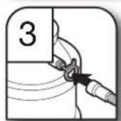 KITCHENAID KDFS424SBE - Raccordement du tuyau de vidange - 4