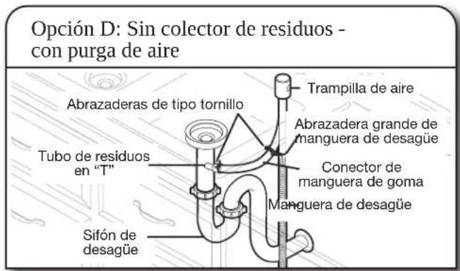 KITCHENAID KDFS424SBE - Conecte la manguera de desagüe - 14
