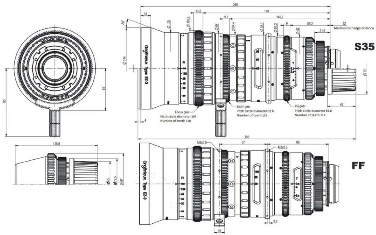 Angénieux EZPREM Kit - EZ3规格参数 - 16