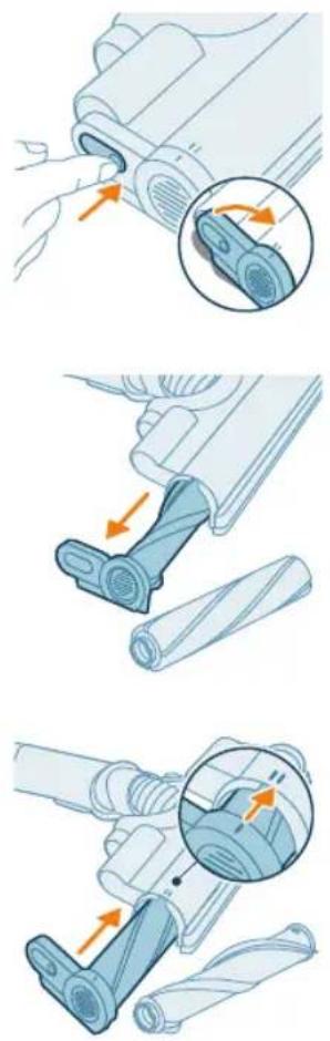 PHILIPS 7000 Series XC7067 - Utilisation de la brosse pour sols délicats - 1