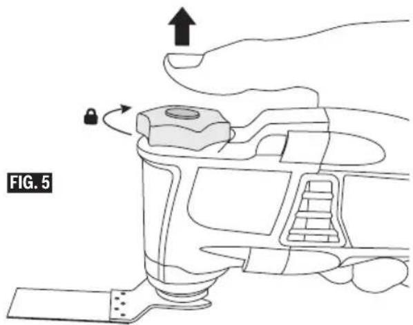 DREMEL MultiMax MM35 - INSTALLING ACCESSORIES WITH EASY-LOCK ACCESSORY CHANGE - 4