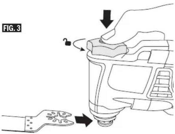 DREMEL MultiMax MM35 - INSTALLING ACCESSORIES WITH EASY-LOCK ACCESSORY CHANGE - 2