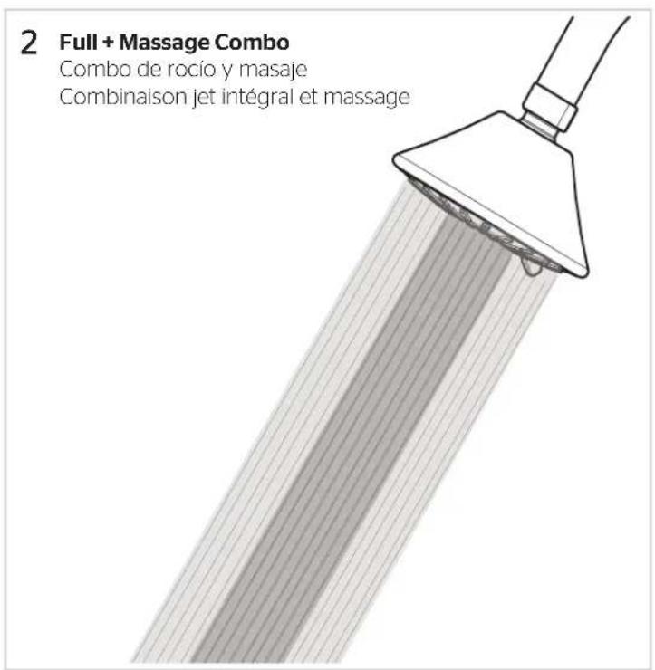 Pfister Masey 8P8WS2MCSK - Shower Functions · Funciones de la ducha · Fonctions de la douche - 8