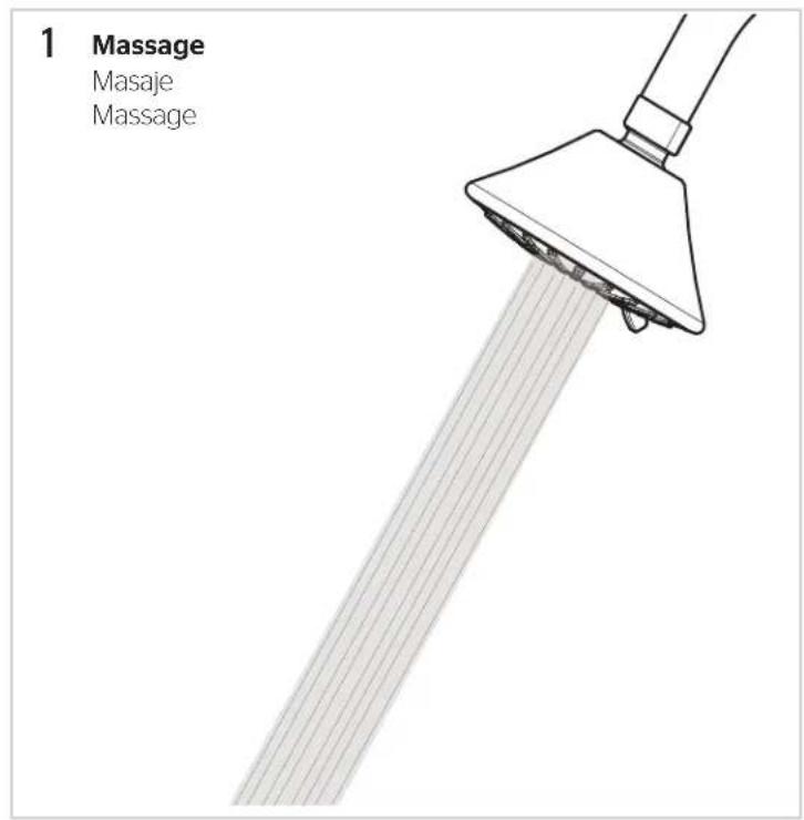 Pfister Masey 8P8WS2MCSK - Shower Functions · Funciones de la ducha · Fonctions de la douche - 7