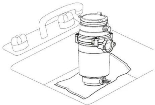 GE GFC765W - INSTALE LA PESTAÑA DEL LAVABO - 3