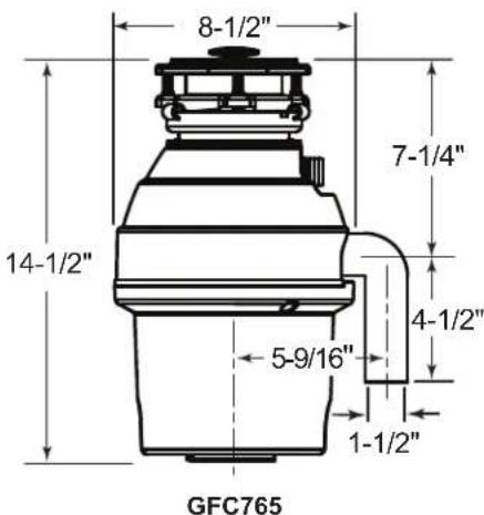 GE GFC765W - DISPOSALL® - 1