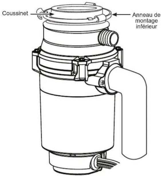 GE GFC765W - MONTER LE BROYEUR - 2