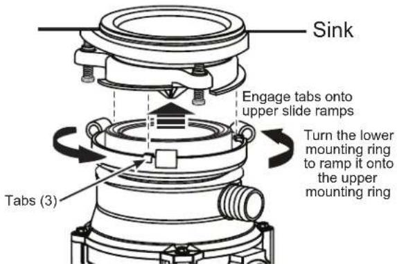 GE GFC765W - MOUNT THE DISPOSER (CONT.) - 1