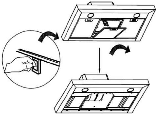 CIARRA CD9102B - Installer le filtre à charbon (Mode Recyclage): - 1