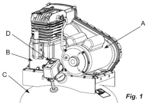 Powermate PLA3706056 - ÉLÉMENTS DE BASE DU COMPRESSEUR D'AIR - 1