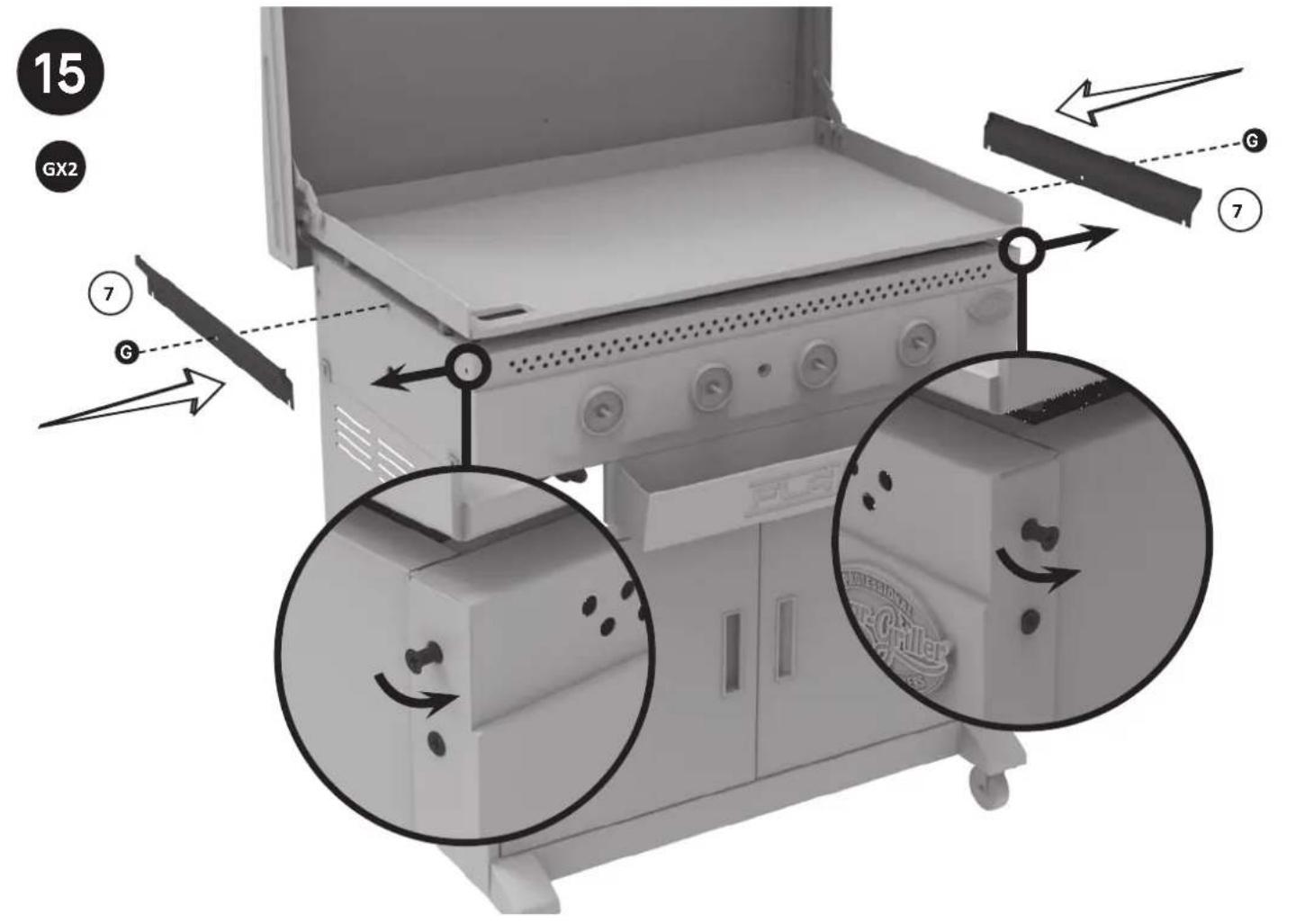 Char-Griller CG30354525 - LÄS ALLA INSTRUKTIONER NOGGRANT FÖRE MONTERING - 23