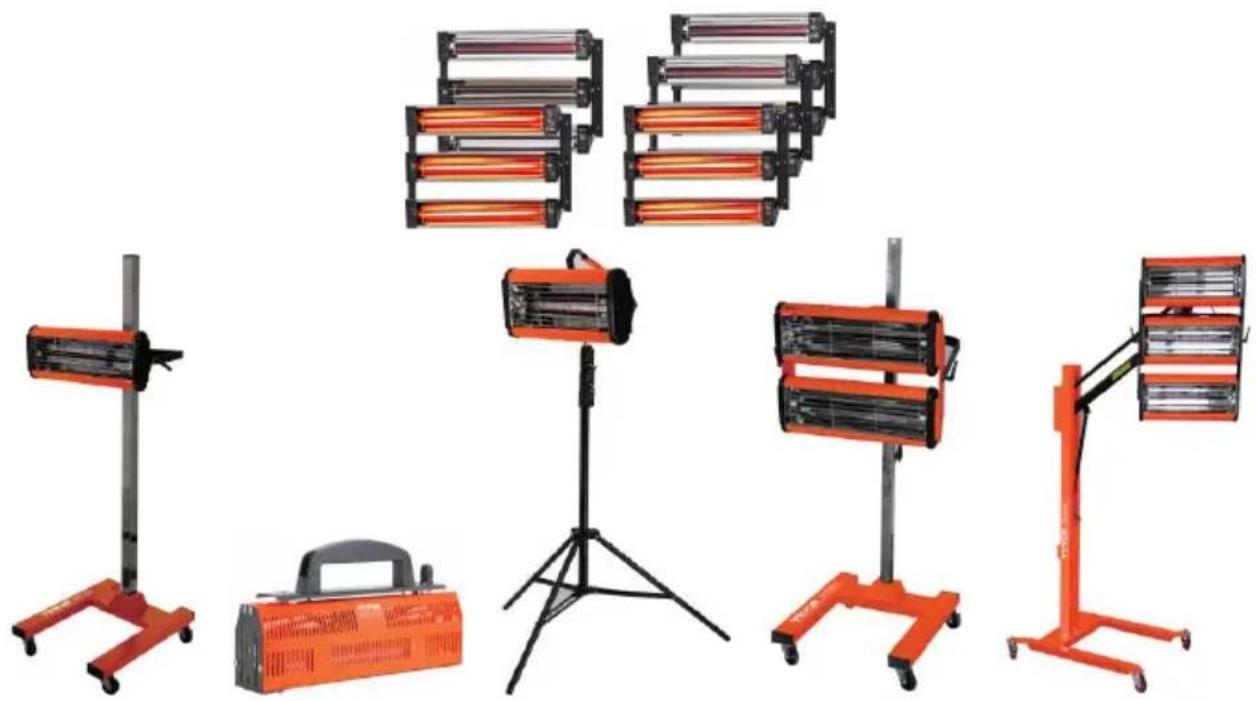 Vevor 1AX - LAMPE À PEINTURE INFRAROUGE - 1