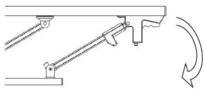 Vevor K6K5S - Raising and lowering the guardrail - 4