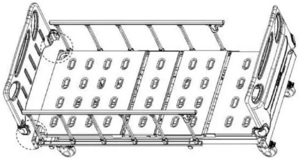 Vevor K6K5S - Montagemethode für Kopf- und Fußteil - 1
