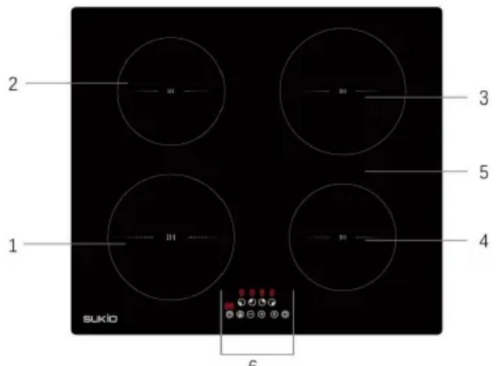 Vevor SK68IHB4S7 - Modele SMAPLE IHB4XY - 1