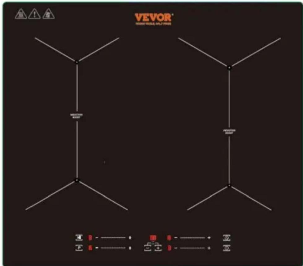 Vevor SK68IHB4S7 - PLAQUE À INDUCTION - 1