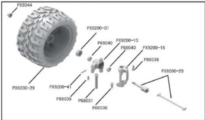 Vevor 206E - DEVICE EXPLOSION DIAGRAM - 8