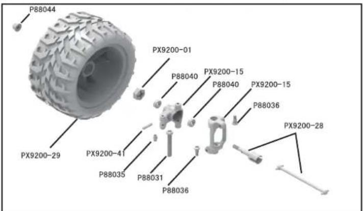 Vevor 206E - DEVICE EXPLOSION DIAGRAM - 8