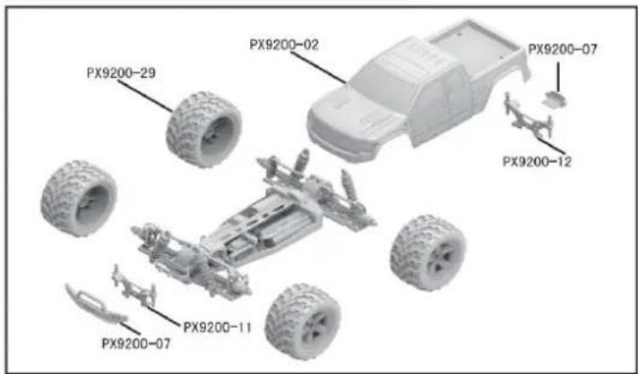 Vevor 206E - DEVICE EXPLOSION DIAGRAM - 1