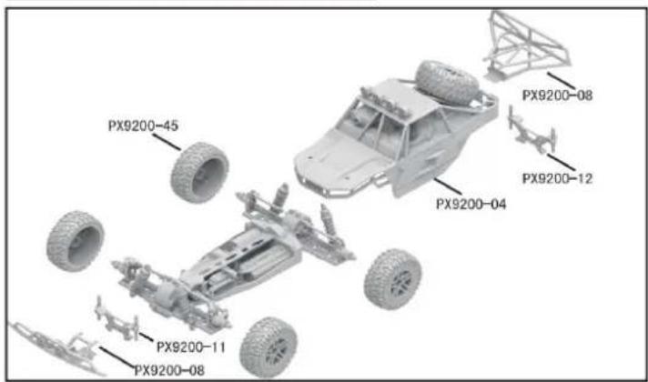 Vevor 206E - DEVICE EXPLOSION DIAGRAM - 2