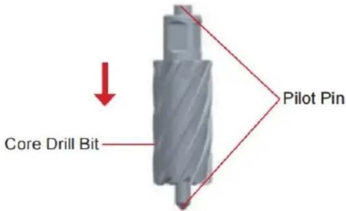 Vevor BRM35 - ANNULAR CUTTER/CORE DRILL BIT INSTALLATION - 1