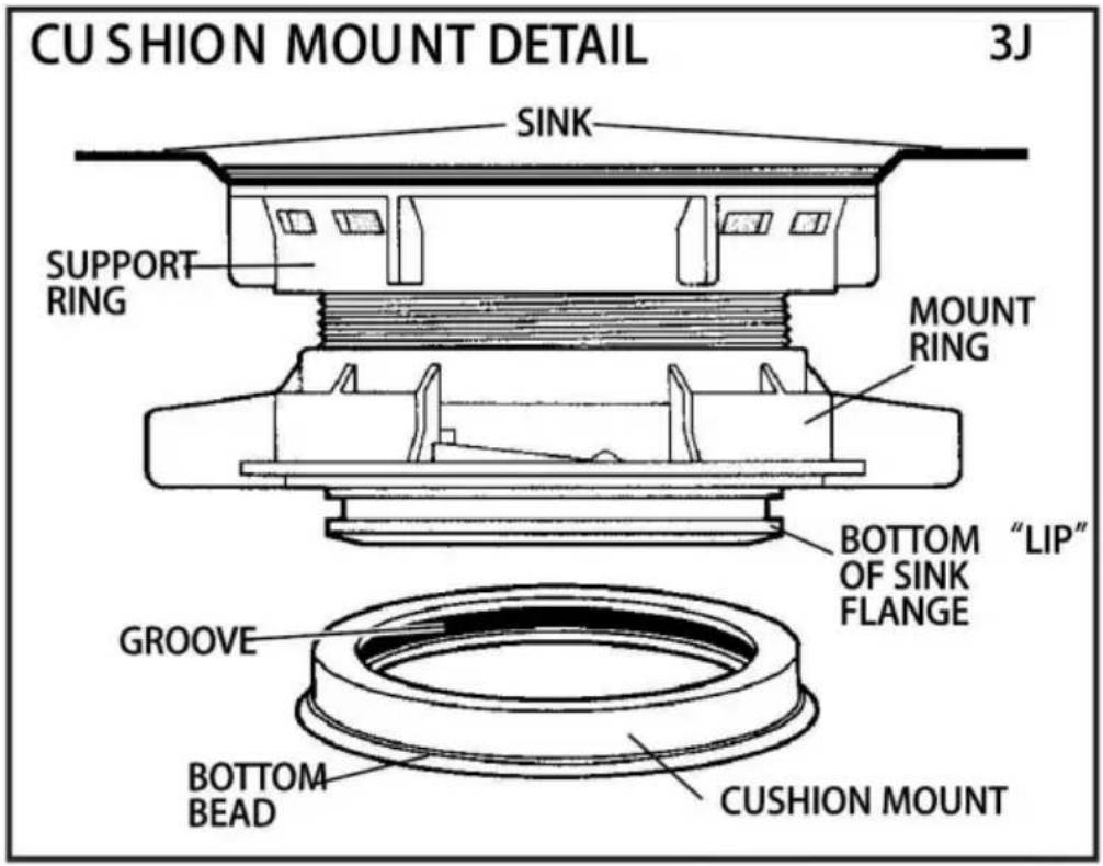 Vevor JW301 - AVIS IMPORTANT : DÉTAIL DU SUPPORT DE COUSSIN - 2