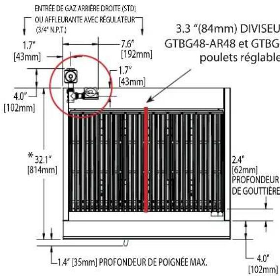 GARLAND GTOG48SU8 - SPÉCIFICATIONS : RÔTISSOIRES RADIANTES TYPE CHARBON DE BOIS - 1