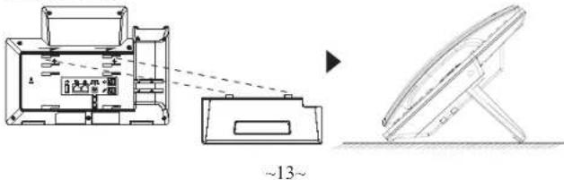 GRANDSTREAM GRP2636 - Instalando El Telefono (Montura de Pared): - 1