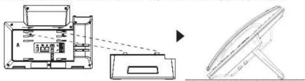 GRANDSTREAM GRP2636 - Installation des Telefons (Tischmontage): - 1