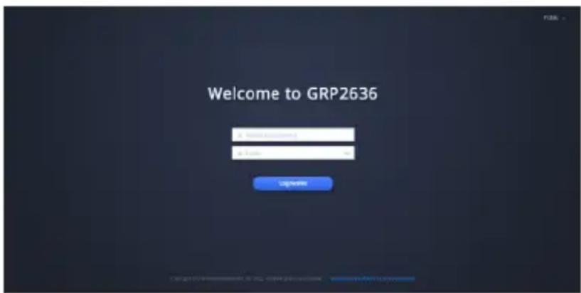 GRANDSTREAM GRP2636 - Skonfigurowac GRP2636 za pomocę przyglądarki sieci Web: - 1