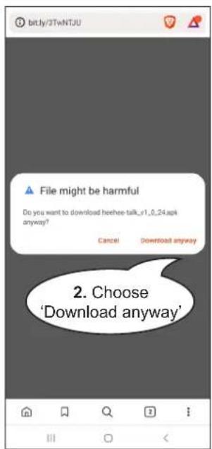 ALECTO HEEHEE - How to install the QR code - 2