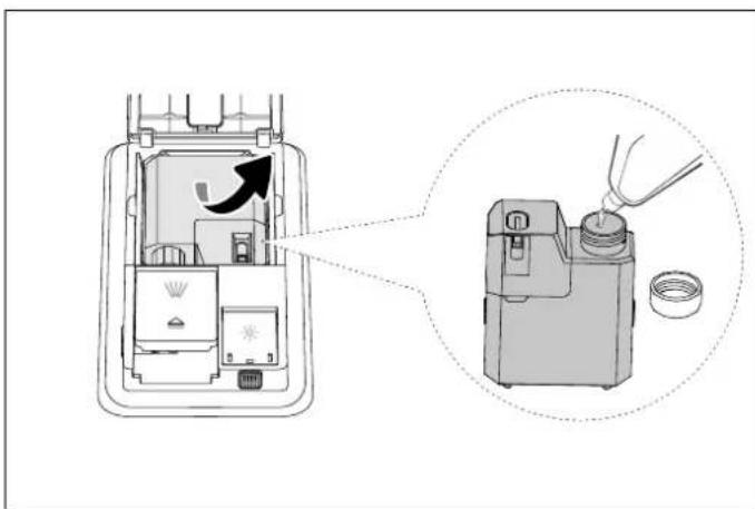 BERTAZZONI DW60S3IBPSS - Opzione 2. Riempimento del sistema di dosaggio automatico - 2
