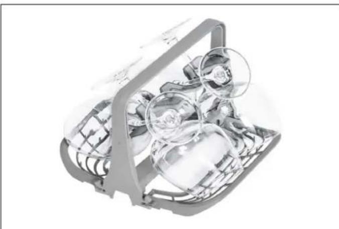 BERTAZZONI DW60S3IBPSS - HÄLLARE FÖR GLAS MED FOT (BEROENDE PÄ MODELL) - 5