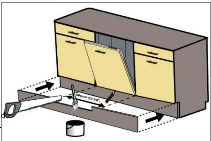 BERTAZZONI DW60S3IBPSS - WAARSCHUWING - 2