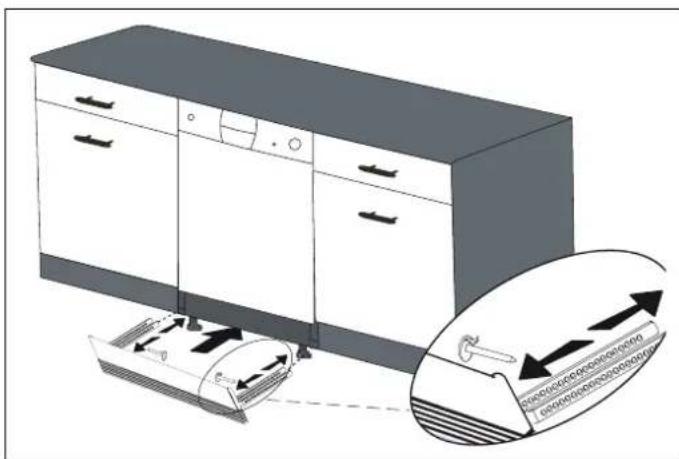 BERTAZZONI DW60S3IBPSS - FISSAGGIO DELLO ZOCCOLO - 2
