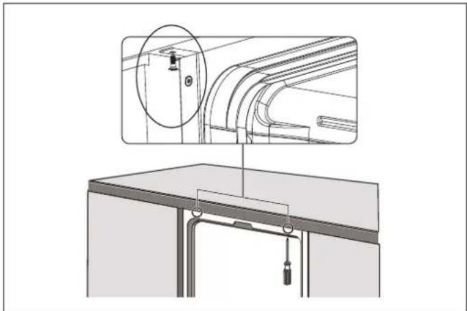 BERTAZZONI DW60S3IBPSS - Attachement de la PLAQUE de protection - 1