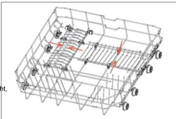 BERTAZZONI DW60S3IBPSS - LOWER BASKET FOLDING TINES - 2