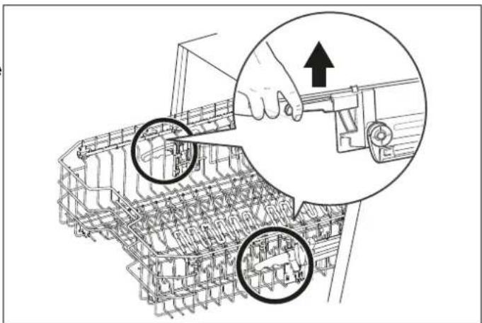 BERTAZZONI DW60S3IBPSS - 1) Hojdejustering med last (afhängigt af model) - 2
