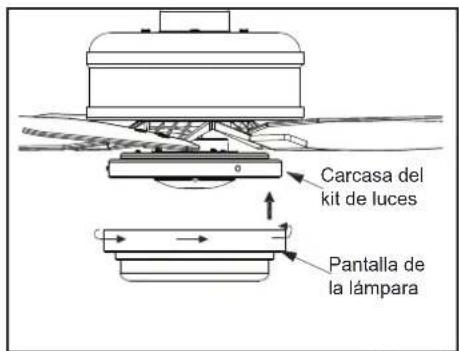 Progress Lighting P250061 - Cómo instalar el conjunto del soporte del kit de luces/carcasa del kit de luces/pantalla de la lámpara - 3