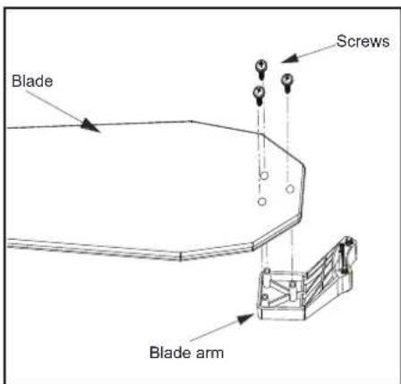 Progress Lighting P250061 - Attaching the Fan Blades - 1